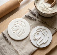 Load image into Gallery viewer, Lions head Cookie Stamp, Fondant Embosser