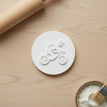 Load image into Gallery viewer, Bicycle Commute Cookie Stamp - Fondant Embosser