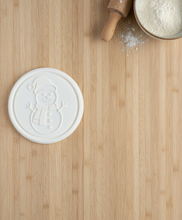 Load image into Gallery viewer, Snowman Cookie Stamp, Fondant Embosser
