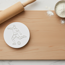 Load image into Gallery viewer, Footballer Cookie Stamp, Fondant Embosser
