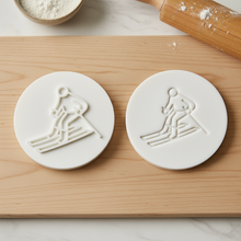 Load image into Gallery viewer, Skier Cookie Stamp - Fondant Embosser