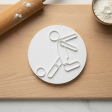 Load image into Gallery viewer, Football Player Cookie Stamp - Fondant Embosser