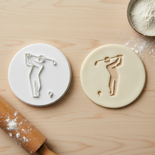 Load image into Gallery viewer, Golfer Cookie Stamp - Fondant Embosser