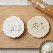 Load image into Gallery viewer, Swimming Cookie Stamp - Fondant Embosser