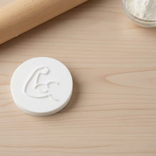Load image into Gallery viewer, Bicep Cookie Stamp - Fondant Embosser