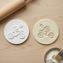Load image into Gallery viewer, Bicycle Commute Cookie Stamp - Fondant Embosser