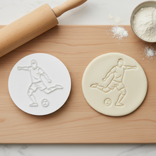 Load image into Gallery viewer, Footballer Cookie Stamp, Fondant Embosser