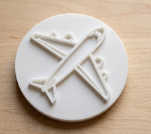 Load image into Gallery viewer, Plane Cookie Stamp, Fondant Embosser
