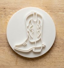 Load image into Gallery viewer, Cowboy Boot Cookie Stamp, Fondant Embosser