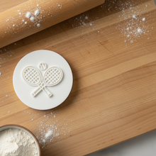 Load image into Gallery viewer, Tennis Rackets Cookie Stamp - Fondant Embosser