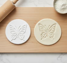 Load image into Gallery viewer, Butterfly Cookie Stamp, Fondant Embosser