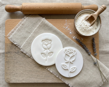 Load image into Gallery viewer, Rose Cookie Stamp, Fondant Embosser