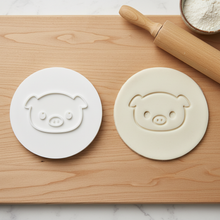 Load image into Gallery viewer, Pig Face Cookie Stamp - Fondant Embosser