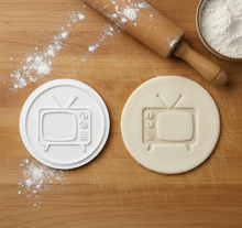 Load image into Gallery viewer, Retro tv Cookie Stamp, Fondant Embosser